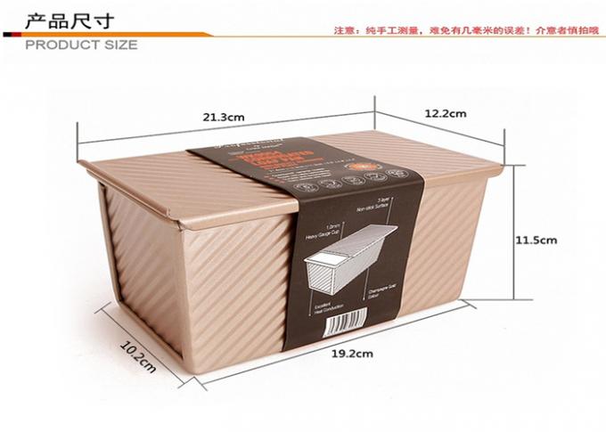 Le pain en aluminium antiadhésif d'or de NSF de service d'alimentation de RK Bakeware Chine filtre la casserole ondulée 1 de Pan Bread Tin Loaf Bread de pain