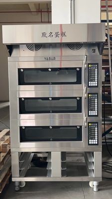 plate-forme électrique commerciale 6 Tray Oven du four 3 de plate-forme de 11kw 300c 18&quot; plateaux de X26 » USA