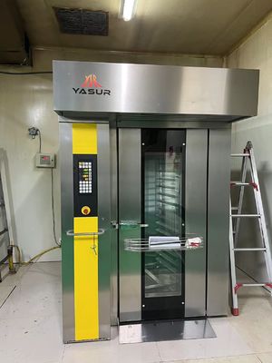 le support Oven Diesel Rotary Oven Double de boulangerie de 40x60cm étirent 36 plateaux pour la pizza de cuisson de gâteaux de pain
