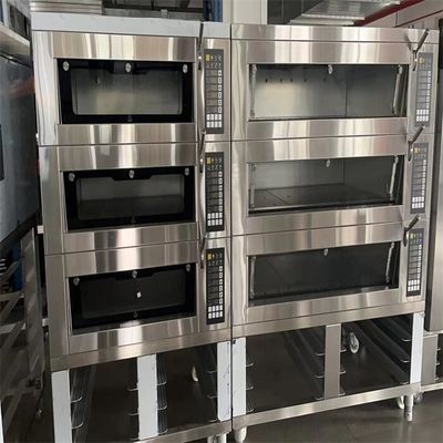 Plate-forme 220V/380V du four 3 de plate-forme de boulangerie de dominos de Pizza Hut pour 6&quot; 9&quot; 12&quot; autour des casseroles de pizza
