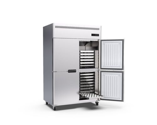 30 porte droite droite commerciale du réfrigérateur 4 d'acier inoxydable de congélateur des plateaux 220v