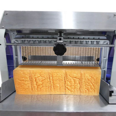 pain alimenté par gravité de la machine 12mm de trancheuse de pain de dessus du Tableau 180w découpant l'équipement en tranches