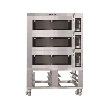 vapeur de cuisson électrique de Tray Commercial Deck Oven With du four 9 de plate-forme de 16.5kw 18x26 3
