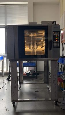 Plateaux conventionnels d'Oven Five USA de gaz d'air chaud de Yasur 18&quot; » pain du croissant X26 et four danois 9.5Kw de pâtisserie, avec la vapeur