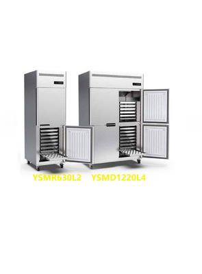 double système du congélateur 220v de l'acier inoxydable 4 de plateaux droits commerciaux de la porte 30