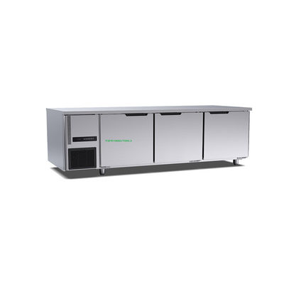 Porte commerciale de la cuisine 460l 3 d'hôtel sous le tableau 1800×700×800mm de surgélateur du réfrigérateur 220v de banc