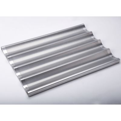 Le pain de NSF 5 de service d'alimentation a glacé la baguette en aluminium faisant Tray French Bread Pan cuire au four
