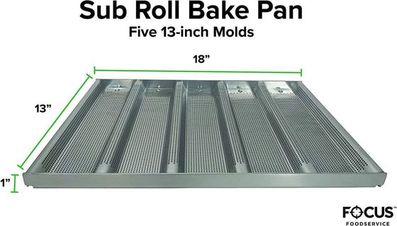 Plateau de cuisson et moule de sous petit pain en aluminium de sandwich