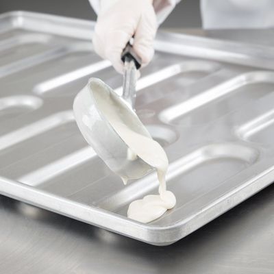 41055 a glacé le petit pain arrondi en acier aluminisé Pan Tray de grand sandwich mixte à fin
