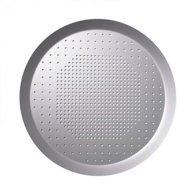Tray Round Hard Anodised de cuisson en aluminium perforé 16 pouces a perforé le plateau de pizza