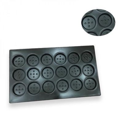 Plateau bouleversé profond de cuisson en aluminium rond antiadhésif de petit pain d'hamburger Wehs102-10 du plateau 1.5mm