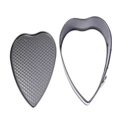 NSF en aluminium en forme de coeur noir argenté de Pan Foodservice de moules