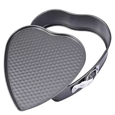 NSF en aluminium en forme de coeur noir argenté de Pan Foodservice de moules