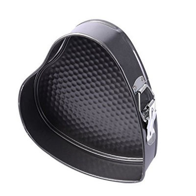 NSF en aluminium en forme de coeur noir argenté de Pan Foodservice de moules