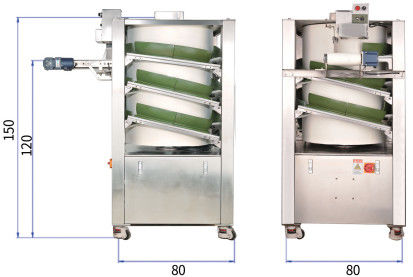 Une machine plus ronde de petit pain de diviseur de pain vertical de la machine 6000pcs/H 50-2000g