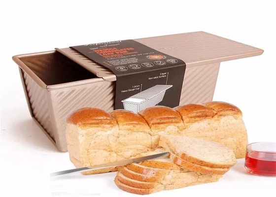 Le pain en aluminium antiadhésif d'or de NSF de service d'alimentation filtre le pain ondulé Pan Bread Tin