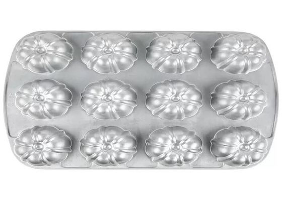Qualité marchande en aluminium de Bundtlette de compartiment de NSF de Pan For Foodservice de petit pain de bâton de 12 moules non
