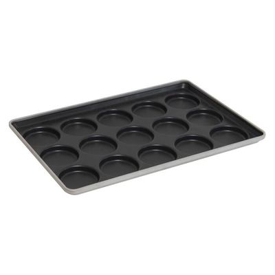 NSF de cuisson en aluminium vitré 41005 de plateau petit pain Pan Hamburger Bun de cuisson supérieur de 15 moules